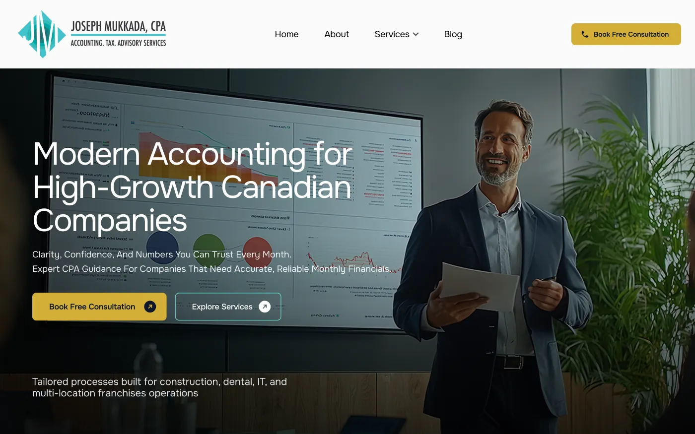 Joseph Mukkada, CPA website